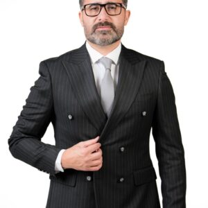 Maldini double breasted striped suit