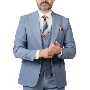 Albertini wool-blend suit blue