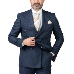 Maldini double breasted striped suit